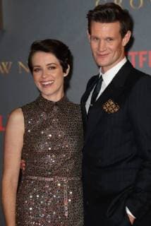. 21 11 2017. London, United Kingdom. Claire Foy and Matt Smith arriving for The Crown- season 2 World premiere in London.  xStephenxLockx xi-Imagesx IIM-16431-0005