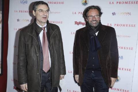 The Promise - La Promesse Premiere at Publicis Champs Elysees on November 21, 2017 in Paris Patrick Devedjian;Frédéric Lefebvre Paris France  562490
