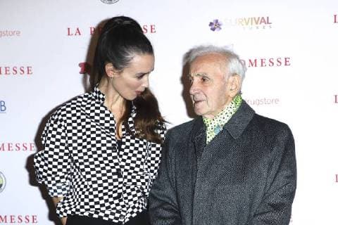 The Promise - La Promesse Premiere at Publicis Champs Elysees on November 21, 2017 in Paris Charles Aznavour;Charlotte Le Bon Paris France  562490