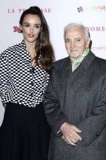 The Promise - La Promesse Premiere at Publicis Champs Elysees on November 21, 2017 in Paris Charles Aznavour;Charlotte Le Bon Paris France  562490