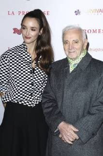 The Promise - La Promesse Premiere at Publicis Champs Elysees on November 21, 2017 in Paris Charles Aznavour;Charlotte Le Bon Paris France  562490