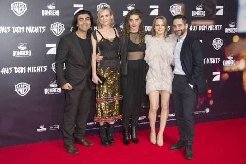 Fatih Akin, Diane Kruger, Samia Changrin, Hanna Hilsdorf und Denis Moschitto bei der Premiere des Kinofilms Aus dem Nichts im Cinemaxx am Dammtor. Hamburg, 21.11.2017