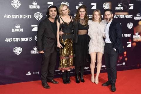 Fatih Akin, Diane Kruger, Samia Changrin, Hanna Hilsdorf und Denis Moschitto bei der Premiere des Kinofilms Aus dem Nichts im Cinemaxx am Dammtor. Hamburg, 21.11.2017