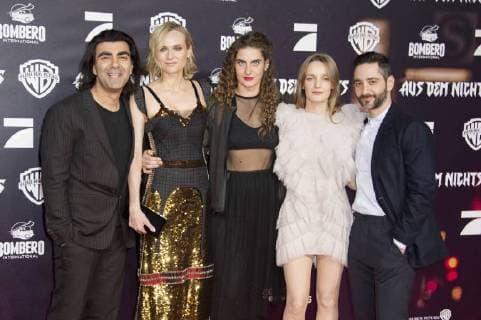 Fatih Akin, Diane Kruger, Samia Changrin, Hanna Hilsdorf und Denis Moschitto bei der Premiere des Kinofilms Aus dem Nichts im Cinemaxx am Dammtor. Hamburg, 21.11.2017