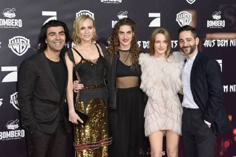 Fatih Akin, Diane Kruger, Samia Changrin, Hanna Hilsdorf und Denis Moschitto bei der Premiere des Kinofilms Aus dem Nichts im Cinemaxx am Dammtor. Hamburg, 21.11.2017