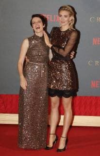 The Crown Series 2 World TV premiere London, UK. Claire Foy and Vanessa Kirby at The Crown Series 2 World TV premiere at the Odeon Leicester Square, London on Tuesday 21 November 2017 LMK73-J1163 -221117 