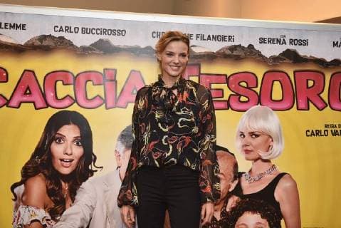 Italy: Photocall of Caccia Al Tesoro Italian actress Christiane Filangieri during the photocall of the Italian film Caccia al Tesoro directed by Carlo Vanzina Napoli Italy Cinema Metropolitan  PaolaxVisone