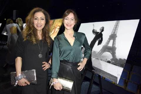 Anastasia Zampounidis, Maike von Bremen bei der Präsentation des Lambertz Fine Art Kalenders 2018 im Friedrichstadtpalast in Berlin am 22.11.2017