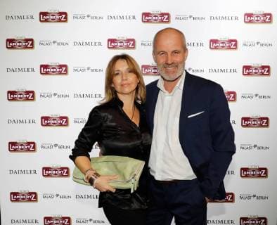 Tina Ruland, Claus G. Oeldorp bei der LAMBERTZ-Fine Art-Kalenderpraesentation im Friedrichstadtpalast Berlin.