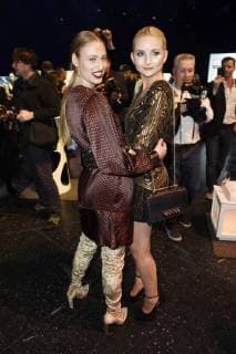 Cosima Auermann und Anna Hiltrop bei der Präsentation vom Lambertz Kalender 2018 im Friedrichstadt Palast. Berlin, 22.11.2017