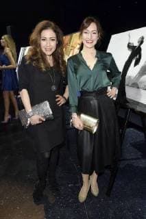 Anastasia Zampounidis und Maike von Bremen bei der Präsentation vom Lambertz Kalender 2018 im Friedrichstadt Palast. Berlin, 22.11.2017