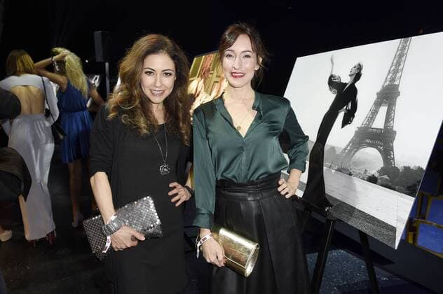Anastasia Zampounidis und Maike von Bremen bei der Präsentation vom Lambertz Kalender 2018 im Friedrichstadt Palast. Berlin, 22.11.2017