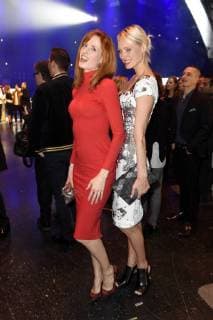 Wilma Elles und Nele Hamann bei der Präsentation vom Lambertz Kalender 2018 im Friedrichstadt Palast. Berlin, 22.11.2017