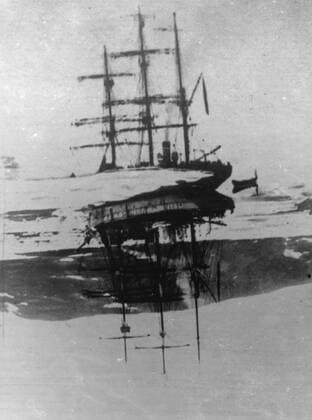 Famous French Polar explorer and crew drowned when ship founders in Iceland storm. Sailing on his last voyage, Dr Jean Baptiste Charcott, Shackleton of France and 29 members of the crew of his famous Polar exploring ship the Pourquoi-Pas (449 tons) were drowned when the vessel sank in a storm in Faxa Bay, Iceland. The ship ran aground, but terrific waves breaking over her prevented the launching of the lifeboats. Every man was washed overboard, and only one survived. Dr Charcot was 69, led two expeditions to the South Polar regions. Photo shows: The Pourquoi Pas in the ice off Greenland. 17 September 1936, Greenland Copyright: Topfoto  UnitedArchivesEU047573
