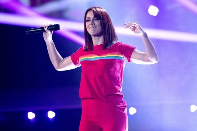 Vanessa Mai bei der Aufzeichnung der TV-Show Die Schlager des Jahres - Die große Show der Schlager, Stars und Storys 2017 im Congress Centrum. Suhl, 24.11.2017