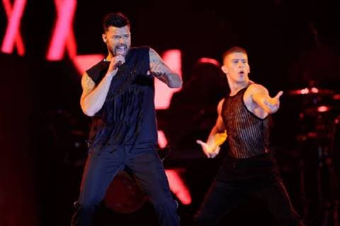 November 25, 2017 - EUM20171125ESP15.JPG.CIUDAD DE MEXICO MusicMusica-Ricky Martin.- Concierto del cantante puertorriqueno, Ricky Martin, en el Zocalo de esta capital, 25 de noviembre de 2017. Foto: Agencia EL UNIVERSALIvan StephensJMA.  - ZUMAu78_ 20171125_zaf_u78_121 Copyright: xElxUniversalx