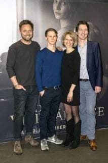 Christoph Letkowski, Oliver Kienle, Frida-Lovisa Hamann und Markus Reinecke beim Special Screening des Kinofilms Die Vierhändige im Cinemaxx Berlin Potsdamer Platz. Berlin, 27.11.2017