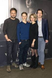 Christoph Letkowski, Oliver Kienle, Frida-Lovisa Hamann und Markus Reinecke beim Special Screening des Kinofilms Die Vierhändige im Cinemaxx Berlin Potsdamer Platz. Berlin, 27.11.2017