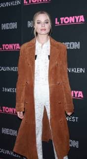 NEW YORK, NY November 28, 2017 Margot Robbie attend Calvin Klein, Neon & 30West host the New York premiere of I, Tonya at the Village East Cinema in New York November 28, 2017. Copyright: xRWx