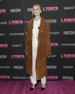 Margot Robbie arrives on the red carpet at the I, Tonya New York Premiere at Village East Cinema on November 28, 2017 in New York City.  NYP20171128118 JOHNxANGELILLO