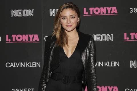 Christine Evangelista arrives on the red carpet at the I, Tonya New York Premiere at Village East Cinema on November 28, 2017 in New York City.  NYP20171128102 JOHNxANGELILLO