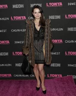 Sasha Cohen arrives on the red carpet at the I, Tonya New York Premiere at Village East Cinema on November 28, 2017 in New York City.  NYP20171128106 JOHNxANGELILLO