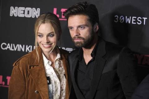 Margot Robbie und Sebastian Stan bei der Premiere des Kinofilms I, Tonya im Village East Cinema. New York, 28.11.2017