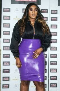 British rapper, singer and songwriter Stefflon Don attends the Urban Music Awards at Porchester Hall in London. NOVEMBER 30th 2017  SLIx172759