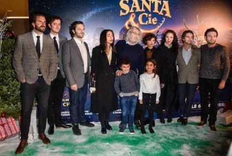 Alain Chabat - Golshifteh Farahani - Pio Marmai - Bruno Sanches - Louise Chabat - Audrey Tatou CELEBRITES : Avant premiere du film Santa et Cie - Paris - 03 12 2017 FedericoPestellini Panoramic 