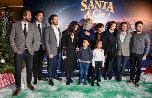 Alain Chabat - Golshifteh Farahani - Pio Marmai - Bruno Sanches - Louise Chabat - Audrey Tatou CELEBRITES : Avant premiere du film Santa et Cie - Paris - 03 12 2017 FedericoPestellini Panoramic 