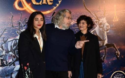 Alain Chabat - Golshifteh Farahani - Audrey Tatou CELEBRITES : Avant premiere du film Santa et Cie - Paris - 03 12 2017 FedericoPestellini Panoramic 