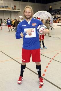 Sebastian Ströbel bem Benefiz-Fußballspiel Kicken mit Herz 2017 in der Alsterdorfer Sporthalle. Hamburg, 03.12.2017