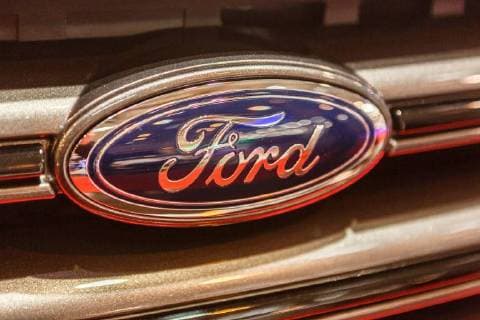 DEU, Deutschland, Nordrhein-Westfalen, Essen, 01.12.2017: Essen Motor Show 2017 Ford Logo
