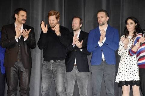 Alexander Beyer, Henning Baum, Martin Thaler und Jasmin Barbara Mairhofer bei der Premiere des Kinofilms Burg Schreckenstein 2 im Mathäser Filmpalast. München, 03.12.2017