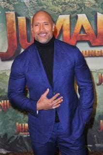 Dwayne Johnson, The Rock , attends Jumanji movie premiere at Le Grand Rex in Paris, France, on December 05, 2017. Photo by Favier E-PRESSPHOTO.COM Paris France  564599