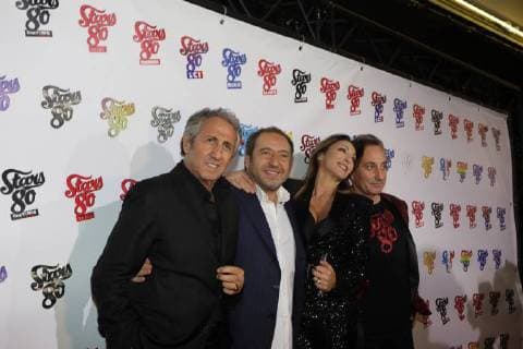 RICHARD ANCONINA PATRICK TIMSIT SABRINA NEWS: Avant premiere STARS 80, La suite - Paris - 05 12 2017 CleaCastel Panoramic 