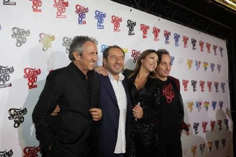 RICHARD ANCONINA PATRICK TIMSIT SABRINA NEWS: Avant premiere STARS 80, La suite - Paris - 05 12 2017 CleaCastel Panoramic 