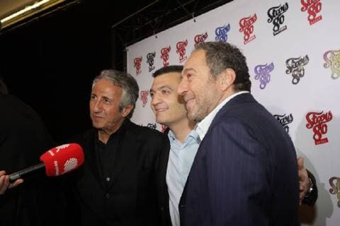 RICHARD ANCONINA THOMAS LANGMANN PATRICK TIMSIT NEWS: Avant premiere STARS 80, La suite - Paris - 05 12 2017 CleaCastel Panoramic 