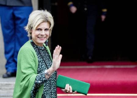 06-12-2017 Amsterdam Princess Laurentien arrive for the Prince Claus award 2017 in Amsterdam. Brazilian filmmaker and rights activist Vincent Carelli and the Chinese designer new media and environmental activist Ma Jun received the award.  Copyright: xPPE NIEBOERx