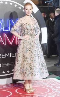 American actress Jessica Chastain attends the premiere of Molly s Game at Vue west End in London on December 6, 2017.  LON20171206111 RUNExHELLESTAD