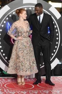 American actress Jessica Chastain and English actor Idris Elba attend the UK premiere of Molly s Game at Vue West End in London. DECEMBER 6th 2017  RHDx172811