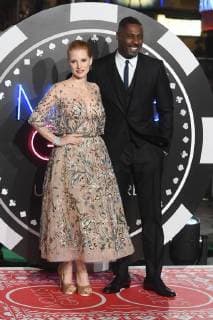 American actress Jessica Chastain and English actor Idris Elba attend the UK premiere of Molly s Game at Vue West End in London. DECEMBER 6th 2017  RHDx172811