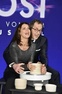 Gerit Kling mit Ehemann Wolfram Becker bei der Gala-Premiere von Ghost - Das Musical im Stage Theater des Westens. Berlin, 07.12.2017