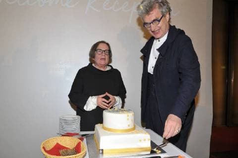 Agniezka Holland (Chairwoman EFA Board), Wim Wenders 30 Jahre European Film Award (EFA) Birthday Party in der Akademie der Wissenschaften in Berlin am 08.12.2017