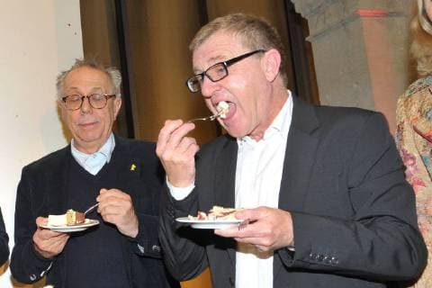 Dieter Kosslick, Mike Downey 30 Jahre European Film Award (EFA) Birthday Party in der Akademie der Wissenschaften in Berlin am 08.12.2017