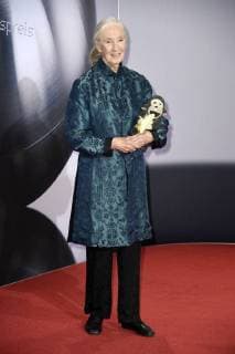 Jane Goodall bei der Verleihung des 10. Deutschen Nachhaltigkeitspreises 2017 im Maritim Hotel. Düsseldorf, 08.12.2017