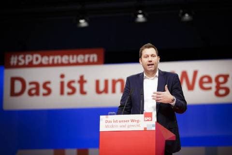 SPD Parteitag im City Cube Berlin. Lars Klingbeil. Berlin, 09.12.2017. Berlin Germany *** SPD Congress in the City Cube Berlin Lars Klingbeil Berlin 09 12 2017 Berlin Germany Copyright: xIngaxKjerx