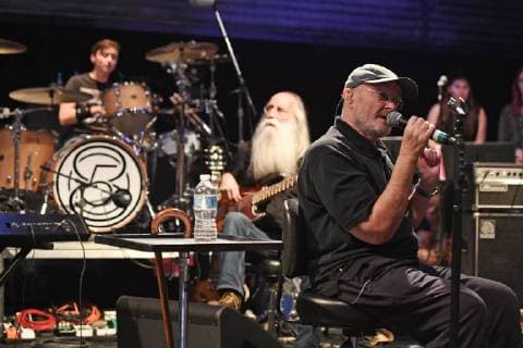 MIAMI, FL - DECEMBER 08: Nick Collins and Phil Collins perform during rehearsals for the Little Dreamers Foundation Gala at SIR Studios on December 8, 2017 in Miami Florida. Copyright: xmpi04x