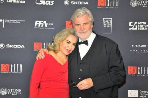 Peter Simonischek, Maren Ade Ankunft am roten Teppich 30 Jahre European Film Awards (EFA) im Haus der Berliner Filmfestspiele am 09.12.2017 *** Peter Simonischek Maren Ade Arrival at the red carpet 30 years European Film Awards EFA at the Haus der Berliner Filmfestspiele on 09 12 2017