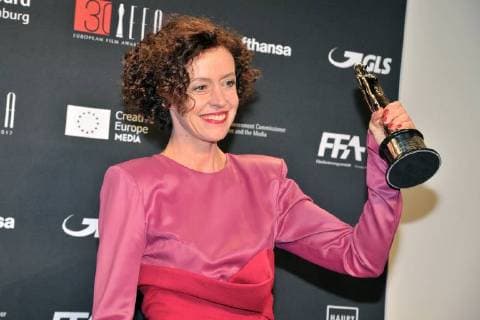 Maria Schrader, Preistraegerin (Publikumspreis) Ankunft am roten Teppich 30 Jahre European Film Awards (EFA) im Haus der Berliner Filmfestspiele am 09.12.2017